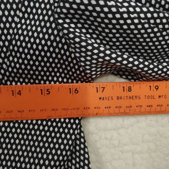 Worthington Women's Blazer Size 8 Black & White Diamond 2 Button Lined Jacket - Picture 4 of 14